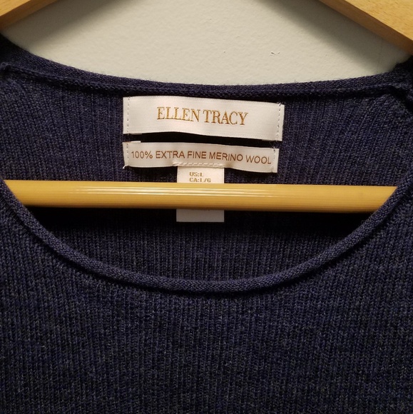 NWOT EllenTracy 100%FineMerinoWool Sweater - Picture 4 of 4
